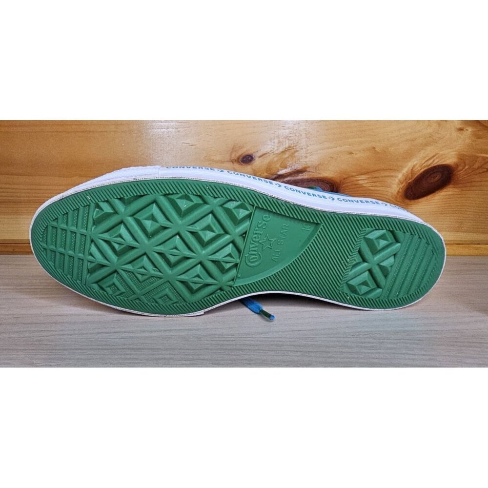 Converse One Star Low Top Pinstripe Unisex Size Men’s 10 Women’s 12 Green Teal - Picture 3 of 16